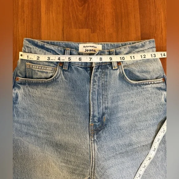 Reformation Light Blue Flare Jeans - Picture 8 of 11